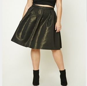Forever 21 black and gold skirt